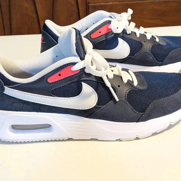 Nike Men's AIR MAX SC Size 7 Midnight Navy/White Running Shoes CW4555-400 Wms 9 - Picture 3 of 11